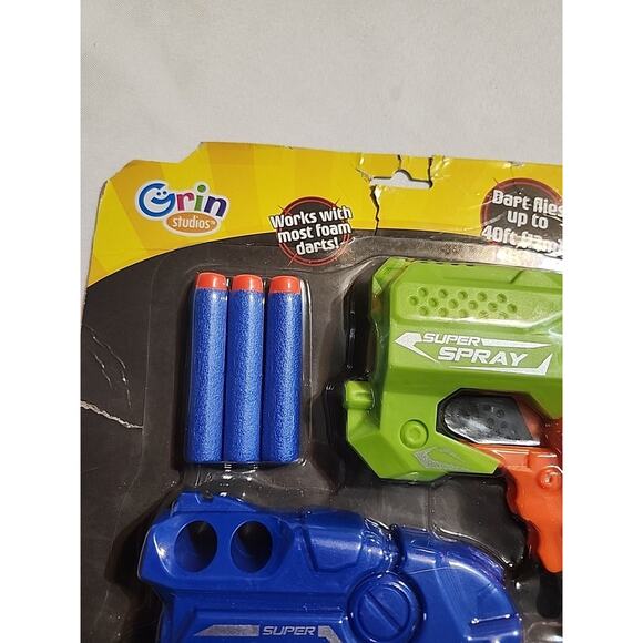 Grin Studios Dart Blaster Works with Most Foam Darts Darts Fly 40 ft 2 Blasters - Picture 4 of 10